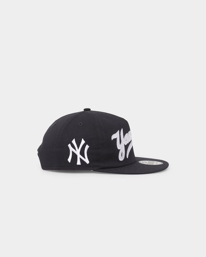 New Era New York Yankees Script Appliqué Golfer Snapback Original Team Colours