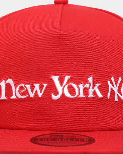 New Era New York Yankees 'Big Apple' Old Golfer Snapback Scarlet/White