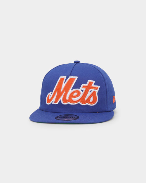 New Era New York Mets Script Appliqué Golfer Snapback Original Team Colours