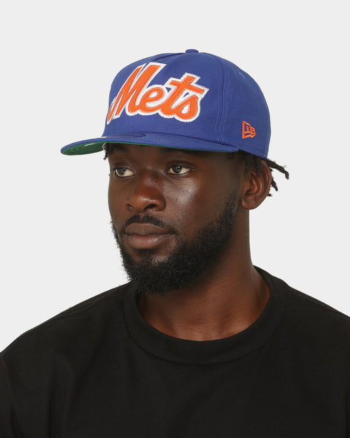 New Era New York Mets Script Appliqué Golfer Snapback Original Team Colours