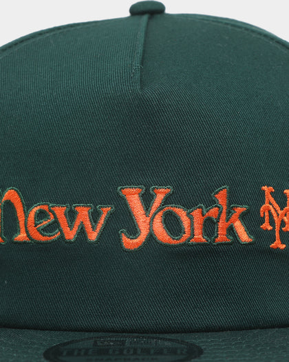 New Era New York Mets 'Big Apple' Old Golfer Snapback Dark Green/Orange