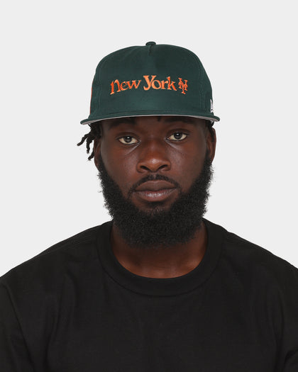 New Era New York Mets 'Big Apple' Old Golfer Snapback Dark Green/Orange