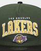 New Era Los Angeles Lakers 'Stencil Script' Golfer Snapback Cilantro Green/Black
