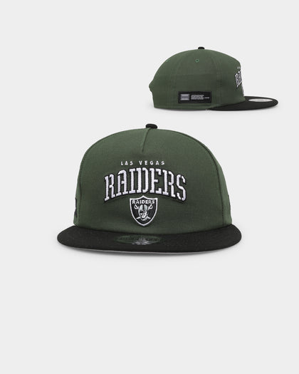 New Era Las Vegas Raiders 'Stencil Script' Golfer Snapback Cilantro Green/Black