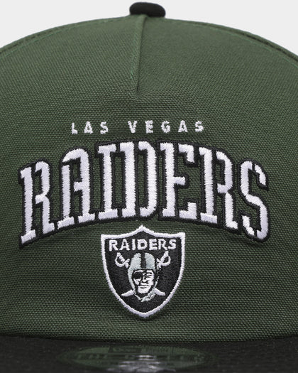New Era Las Vegas Raiders 'Stencil Script' Golfer Snapback Cilantro Green/Black