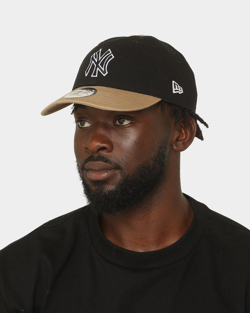 New Era New York Yankees Contrast Brim Casual Classic Strapback Black/Khaki