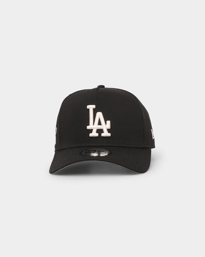 New Era Los Angeles Dodgers Black Ivory Patch 9FORTY K-Frame Snapback Black/Ivory