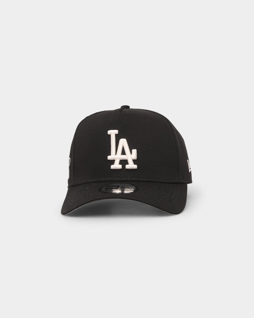New Era Los Angeles Dodgers Black Ivory Patch 9FORTY K-Frame Snapback Black/Ivory