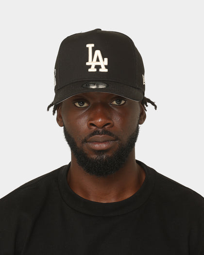 New Era Los Angeles Dodgers Black Ivory Patch 9FORTY K-Frame Snapback Black/Ivory