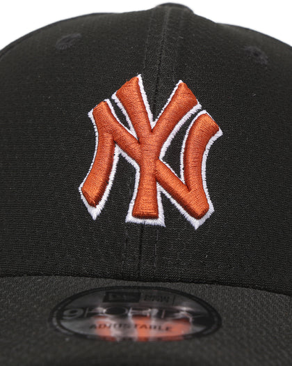 New Era New York Yankees Seasonal Hex 9FORTY Casual Strapback Black/Orange