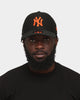 New Era New York Yankees 'Hex' 9FORTY Strapback Black/Orange