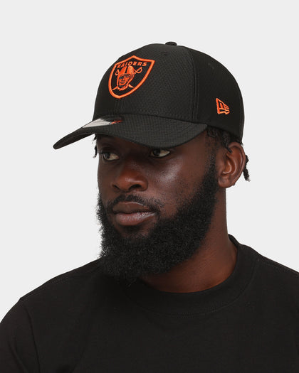 New Era Las Vegas Raiders 'Hex' 9FORTY Strapback Black/Orange