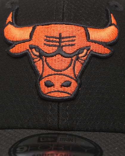 New Era Chicago Bulls 'Hex' 9FORTY Strapback Black/ Orange