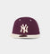 New Era New York Yankees 59FIFTY Fitted Plum/Chrome White