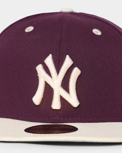 New Era New York Yankees 59FIFTY Fitted Plum/Chrome White