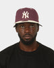 New Era New York Yankees 59FIFTY Fitted Plum/Chrome White