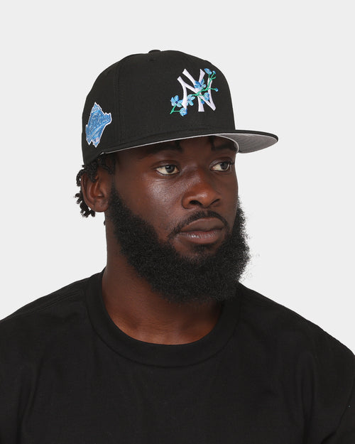 New Era New York Yankees 'Floral Black' 59FIFTY Fitted Black/White