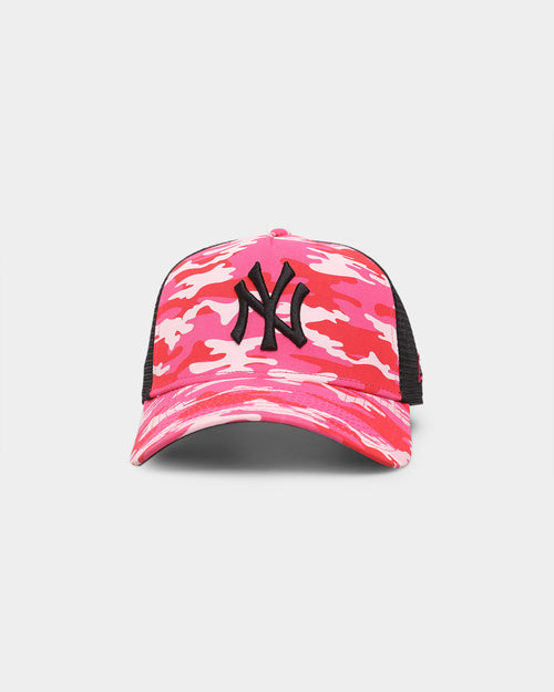 New Era New York Yankees 'Pink Camo' 9FORTY  A-Frame Trucker Snapback Pink Camo