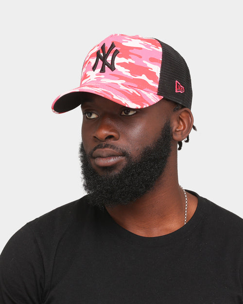 New Era New York Yankees 'Pink Camo' 9FORTY  A-Frame Trucker Snapback Pink Camo