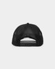 New Era New York Yankees 'PU Leather' 9FORTY A-Frame Trucker Snapback Black Leather