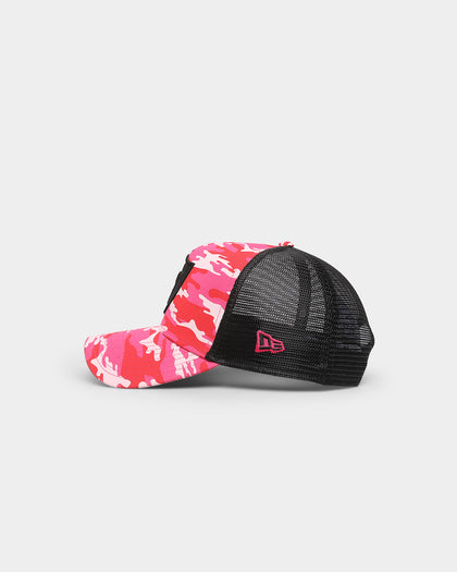 New Era Las Vegas Raiders 'Pink Camo' 9FORTY  A-Frame Trucker Snapback Pink Camo