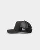 New Era Chicago White Sox 'PU Leather' 9FORTY A-Frame Trucker Snapback Black Leather