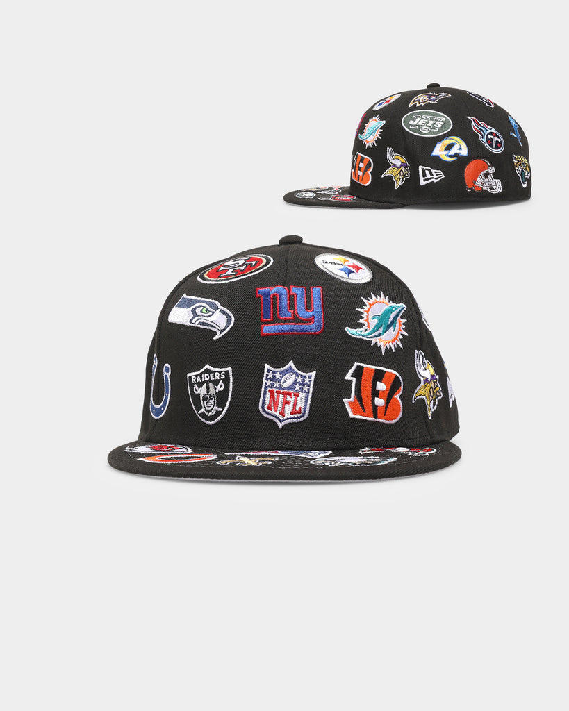 New Era NFL 'Team All Over' 59FIFTY Fitted Black