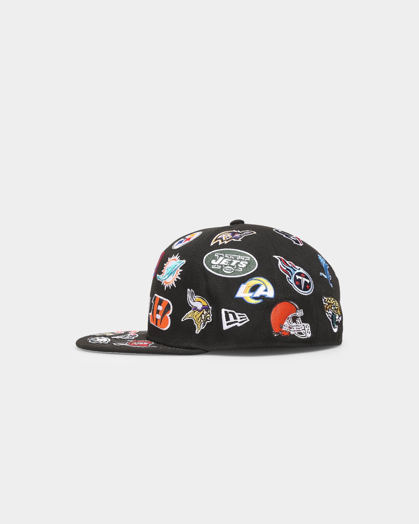 New Era NFL 'Team All Over' 59FIFTY Fitted Black | Culture Kings US