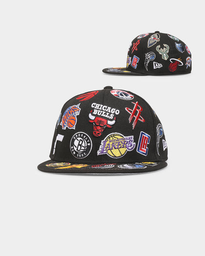 New Era NBA 'Team All Over' 59FIFTY Fitted Black