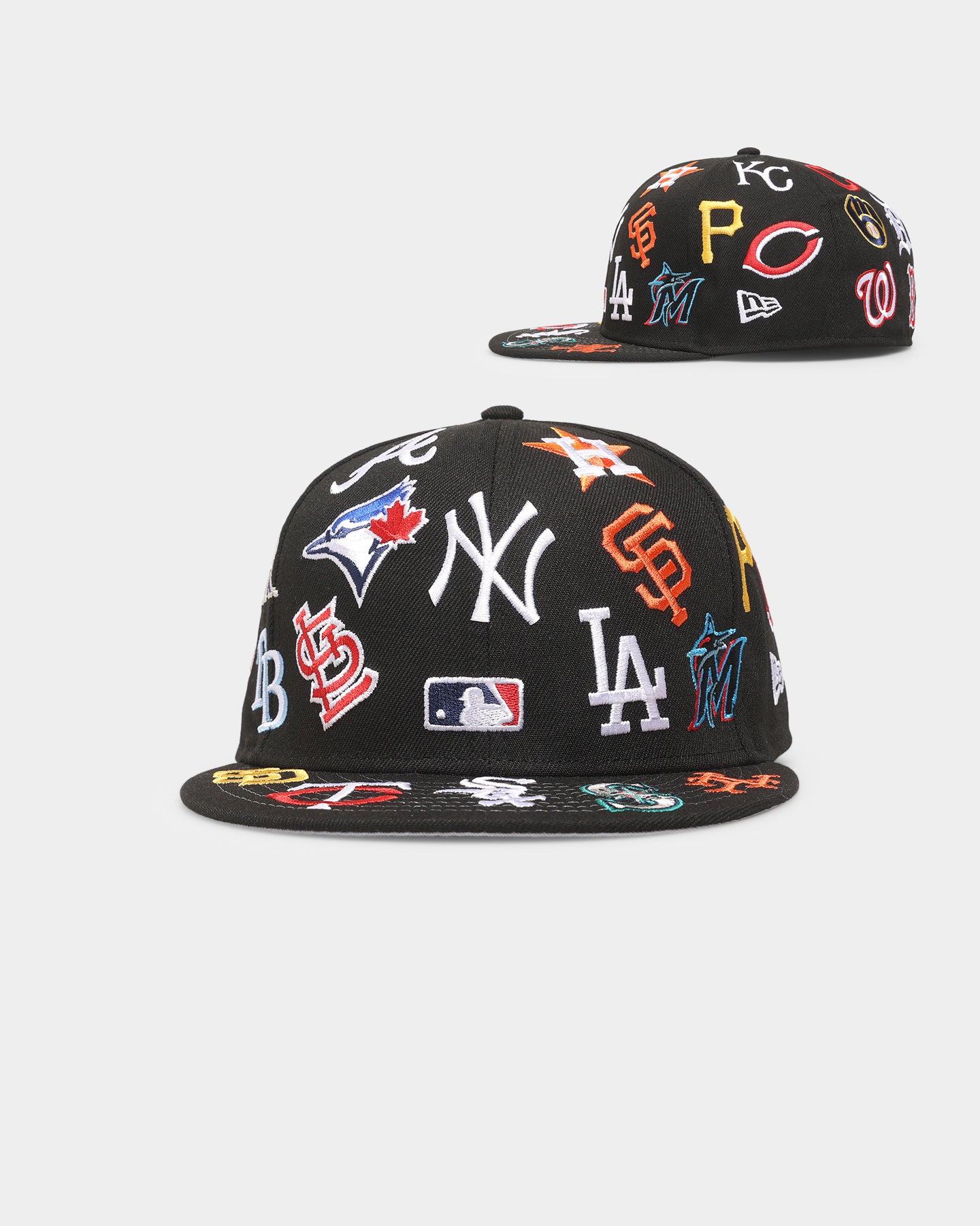 New Era MLB 'Team All Over' 59FIFTY Fitted Black | Culture Kings US