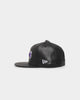 New Era Los Angeles Lakers 'PU Leather' 59FIFTY Fitted Black Leather