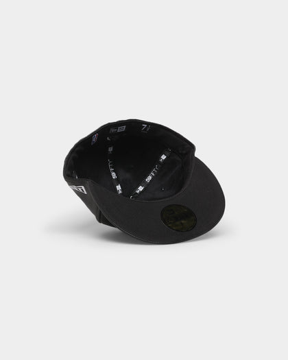 New Era Los Angeles Lakers 'PU Leather' 59FIFTY Fitted Black Leather