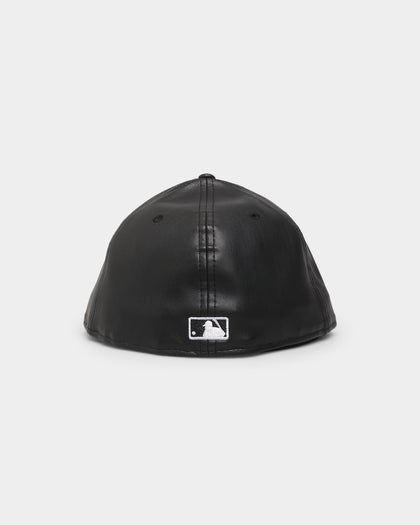 New Era Los Angeles Dodgers 'PU Leather' 59FIFTY Fitted Black Leather