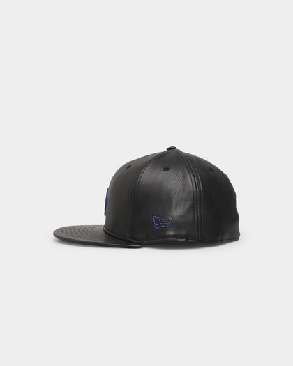 New Era Los Angeles Dodgers 'PU Leather' 59FIFTY Fitted Black Leather