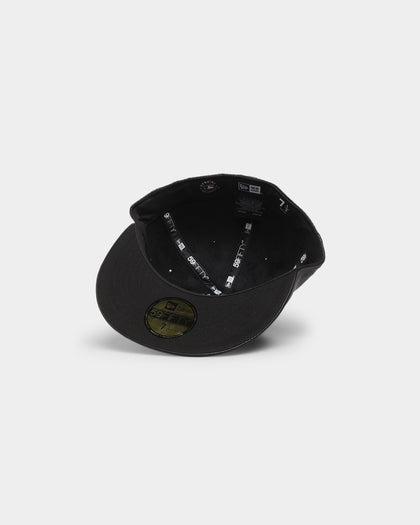 New Era Los Angeles Dodgers 'PU Leather' 59FIFTY Fitted Black Leather