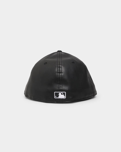 New Era Chicago White Sox 'PU Leather' 59FIFTY Fitted Black Leather