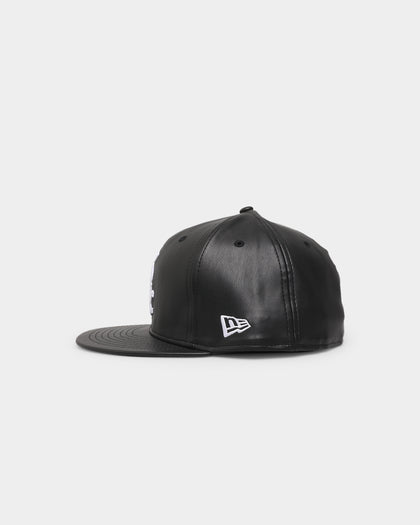 New Era Chicago White Sox 'PU Leather' 59FIFTY Fitted Black Leather