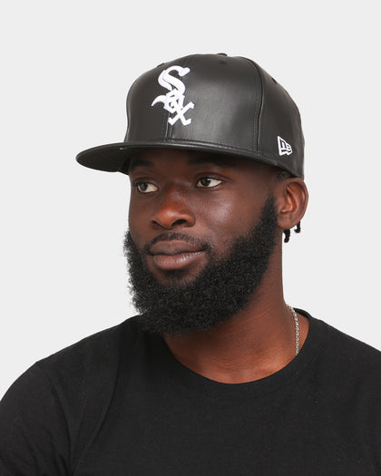 New Era Chicago White Sox 'PU Leather' 59FIFTY Fitted Black