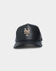 New Era New York Mets "Black Tan PU Leather" 9FORTY K-Frame Snapback Black/Tan