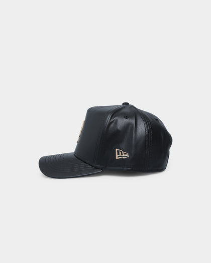 New Era New York Mets "Black Tan PU Leather" 9FORTY K-Frame Snapback Black/Tan