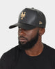 New Era New York Mets "Black Tan PU Leather" 9FORTY K-Frame Snapback Black/Tan