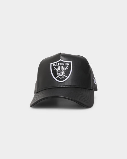New Era Las Vegas Raiders 'PU Leather' 9FORTY K-Frame Black Leather