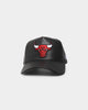 New Era Chicago Bulls 'PU Leather' 9FORTY K-Frame Strapback Black Leather