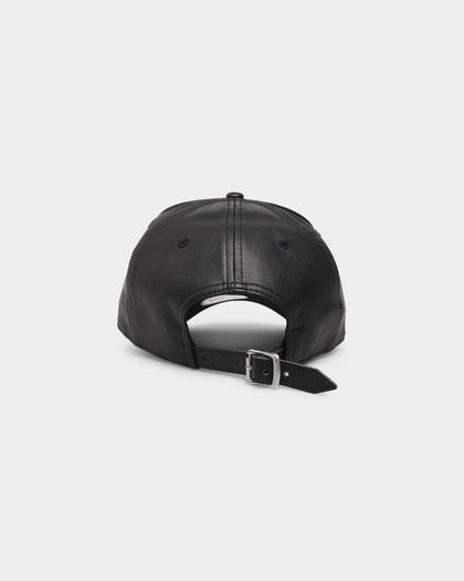 New Era Chicago Bulls 'PU Leather' 9FORTY K-Frame Strapback Black Leather