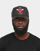New Era Chicago Bulls 'PU Leather' 9FORTY K-Frame Strapback Black Leather