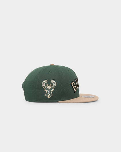 New Era Milwaukee Bucks Team Wordmark 9FIFTY Snapback Original Team Colours