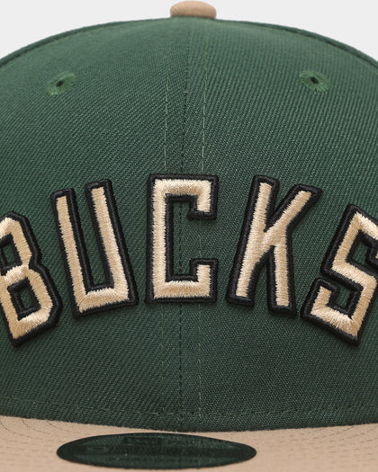 New Era Milwaukee Bucks Team Wordmark 9FIFTY Snapback Original Team Colours