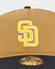 New Era San Diego Padres 'Midnight Harvest 2-Tone' Old Golfer Snapback Wheat/Navy