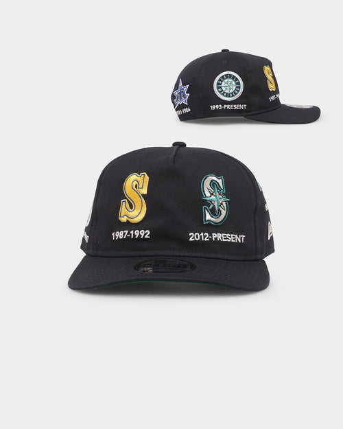 New Era Seattle Mariners 'Logo Evolution' Golfer Snapback Golfer Collection Navy