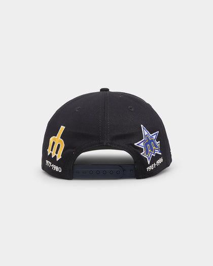 New Era Seattle Mariners 'Logo Evolution' Golfer Snapback Golfer Collection Navy